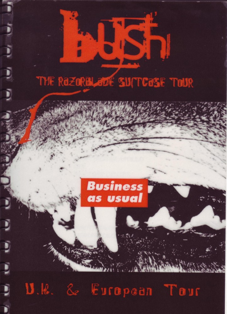 Razorblade Suitcase Tour Itinerary Book border=