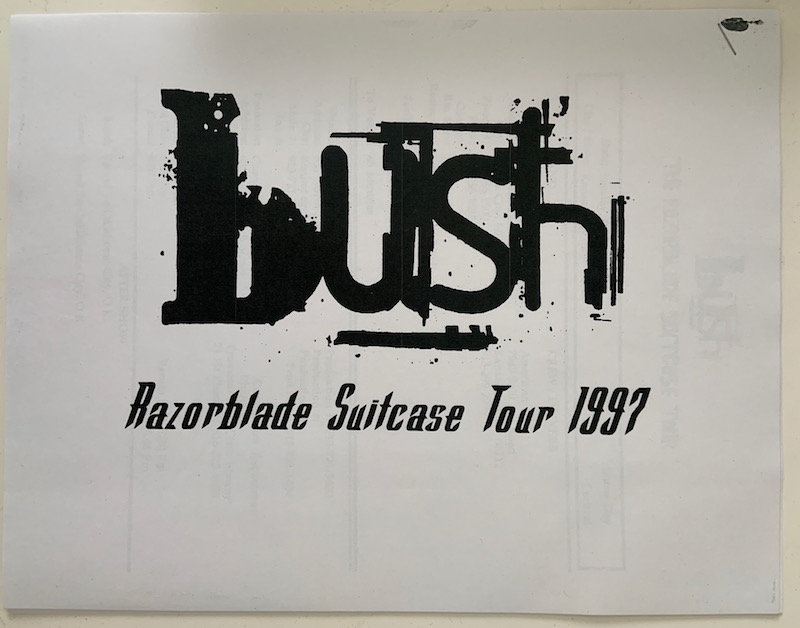 Razorblade Suitcase Tour Itinerary Book