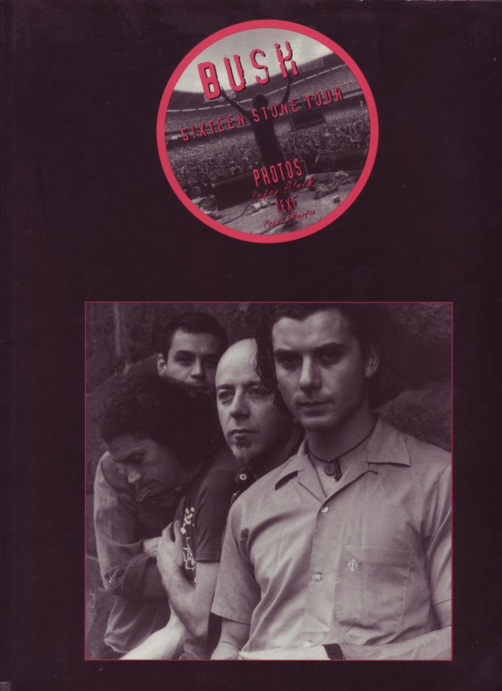 Bush Sixteen Stone Tour Book Black Cover