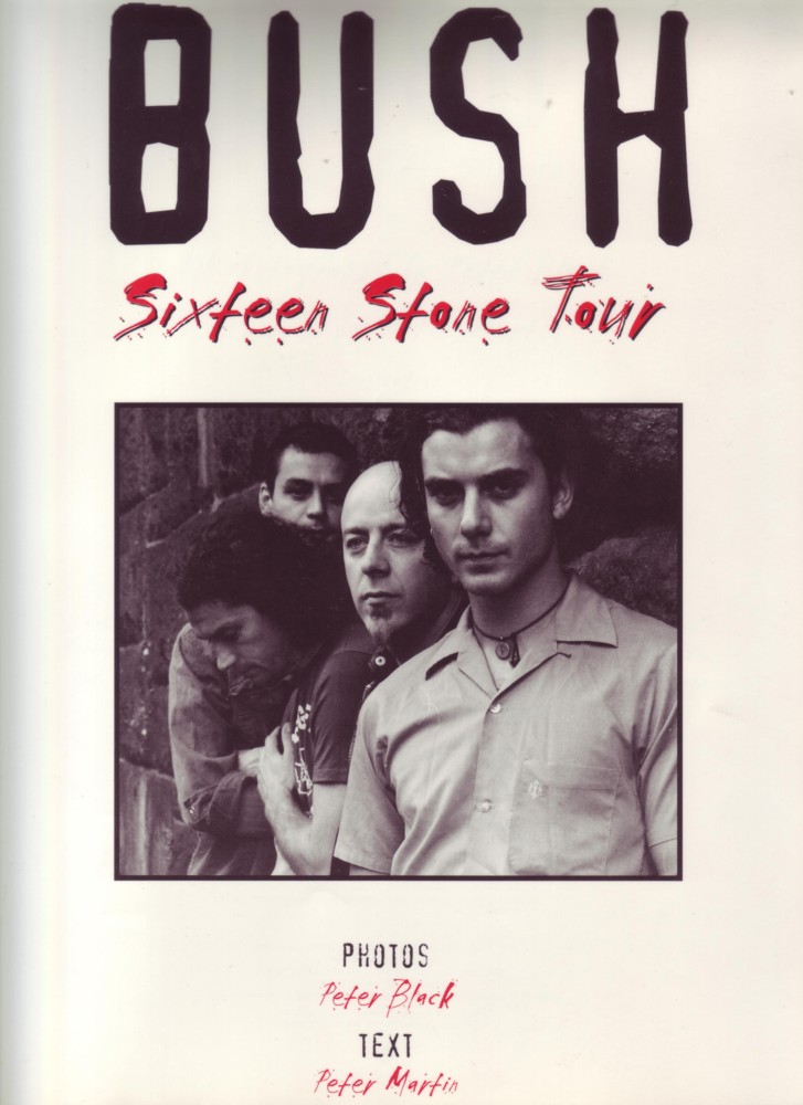Bush Sixteen Stone Tour Book White Cover