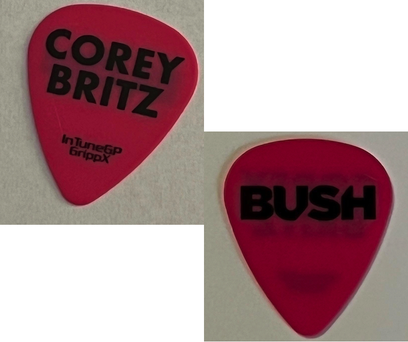 Bush Corey Britz Guitar Pick