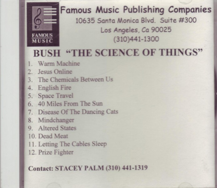 The Science of Things Cd