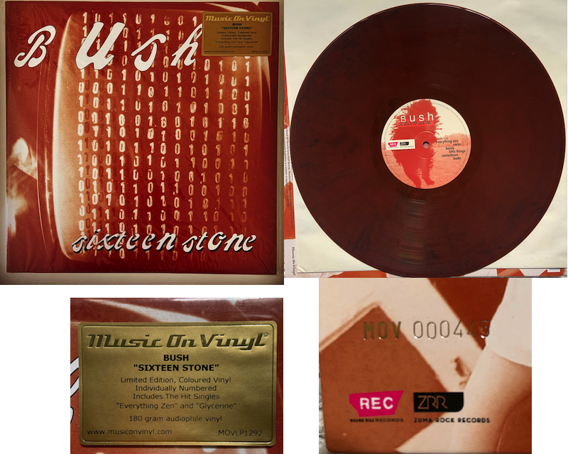 Sixteen Stone Music on Vinyl Copper
