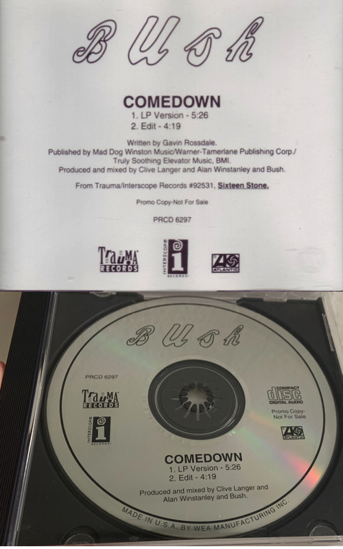 Comedown Cd