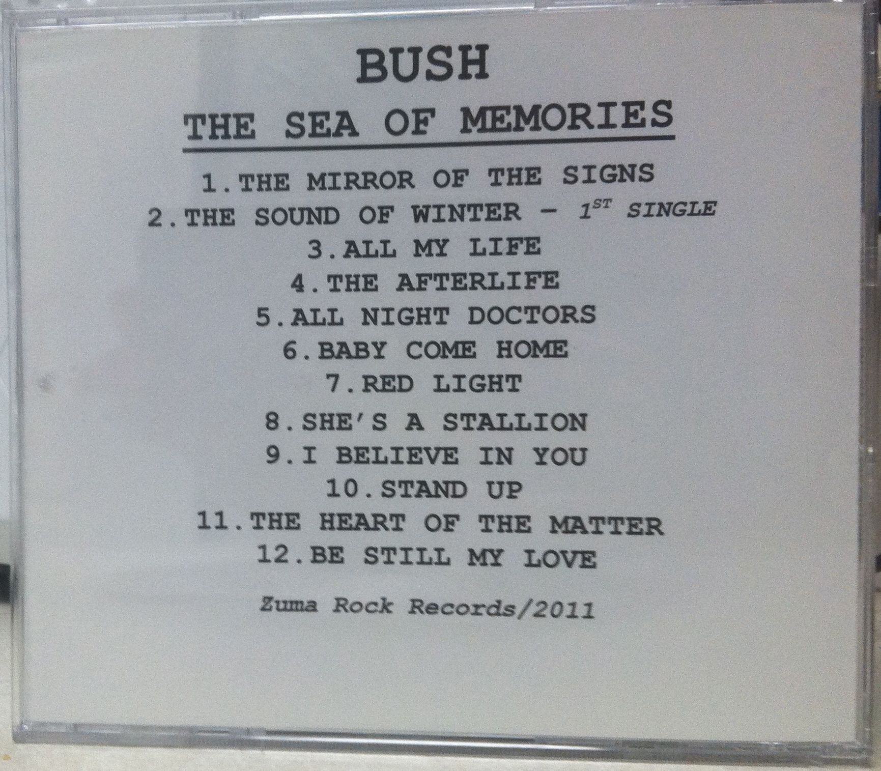 The Sea of Memories CD Promo